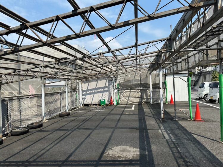 撤去完了 和歌山市 スレート屋根撤去工事