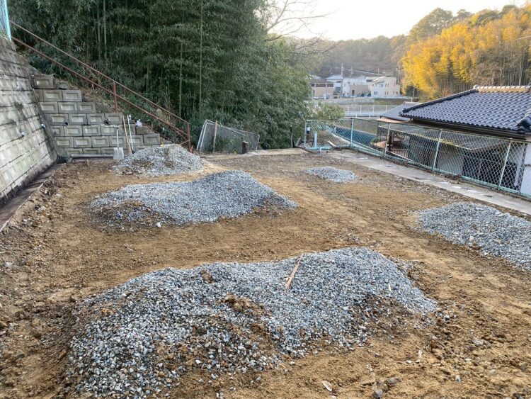整地前の様子 羽曳野市 木造平屋建て オール手解体